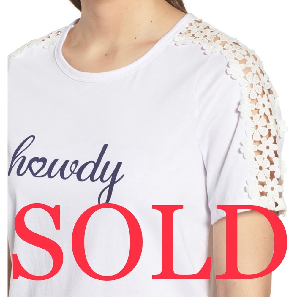 Draper James - Howdy Lace Cotton Tee